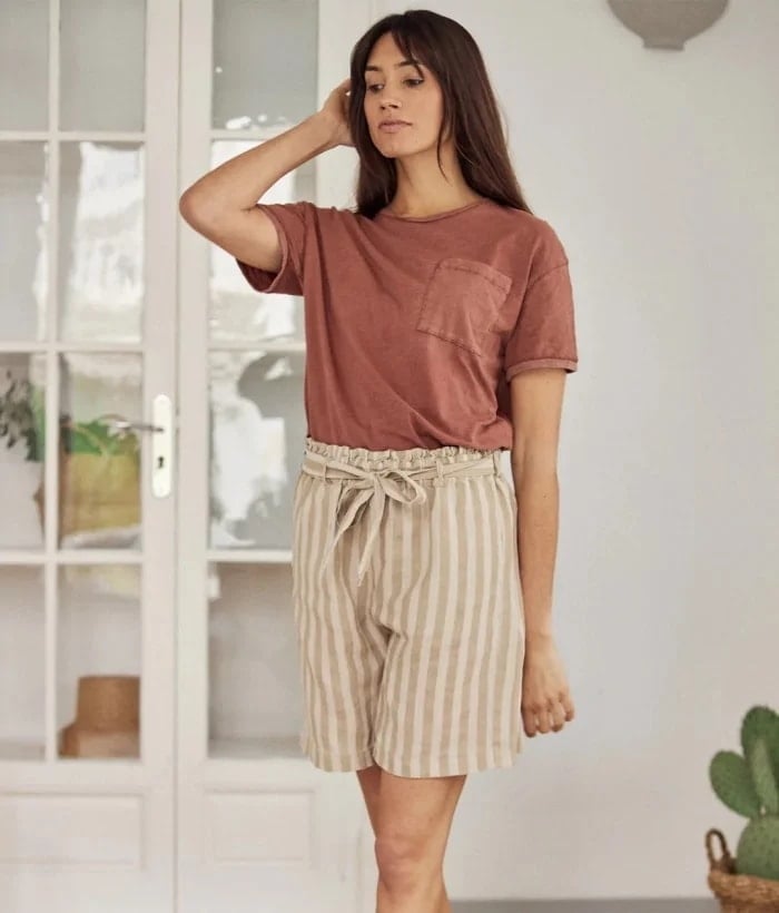 ezgif (2) Casual V Neck T Shirts for Women Mesh Short Sleeve Dressy Tops